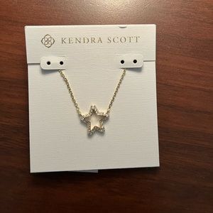 Kendra Scott Crystal Gold Star Necklace